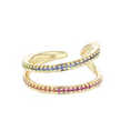 Load image into Gallery viewer, Open Nifo Rainbow Pave Ring