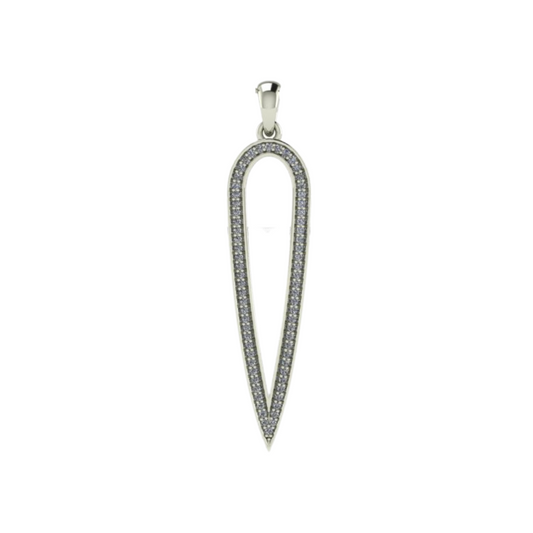 Open Nifo Platinum and Diamond Pendant