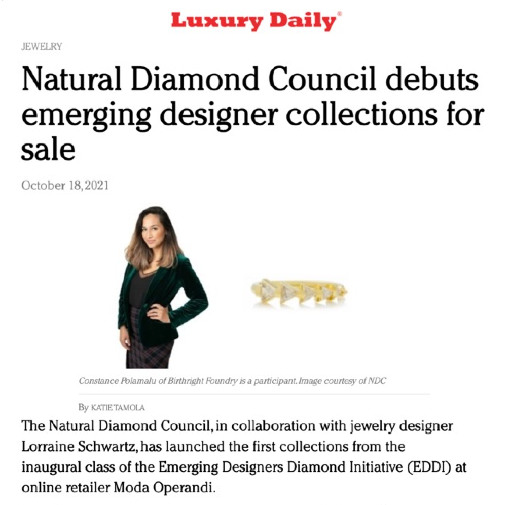 As seen on Luxury Daily